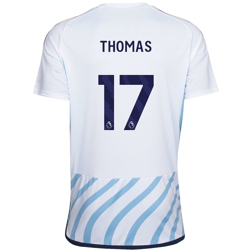 Herren Freya Thomas #17 Weiß Blau Auswärtstrikot Trikot 2023/24 T-Shirt Belgien