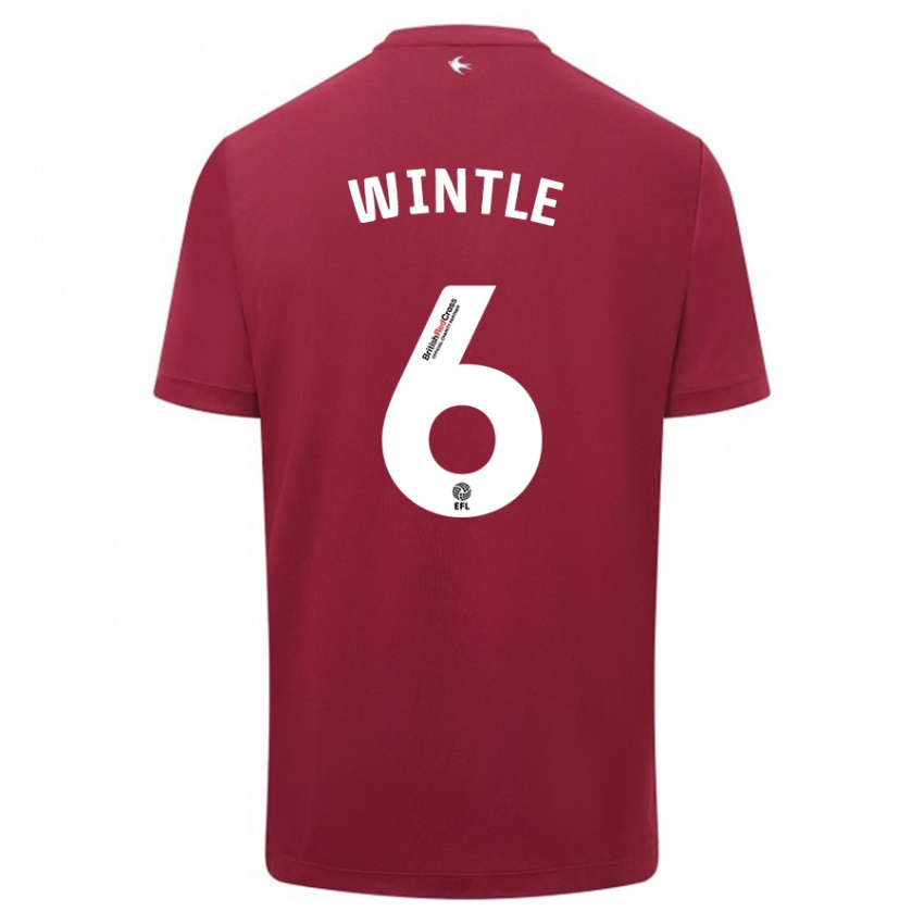 Heren Ryan Wintle #6 Rood Uitshirt Uittenue 2023/24 T-Shirt België