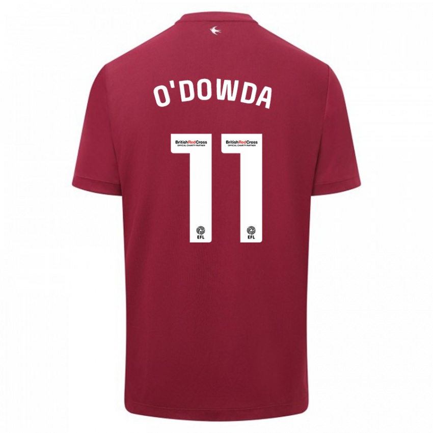 Herren Callum O'dowda #11 Rot Auswärtstrikot Trikot 2023/24 T-Shirt Belgien