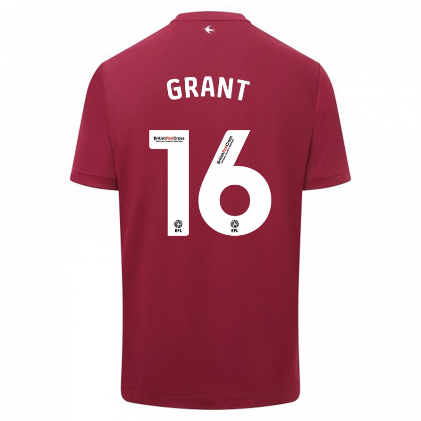 Heren Karlan Grant #16 Rood Uitshirt Uittenue 2023/24 T-Shirt België