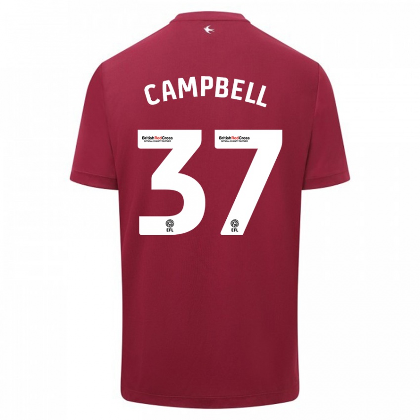 Herren Vontae Daley-Campbell #37 Rot Auswärtstrikot Trikot 2023/24 T-Shirt Belgien