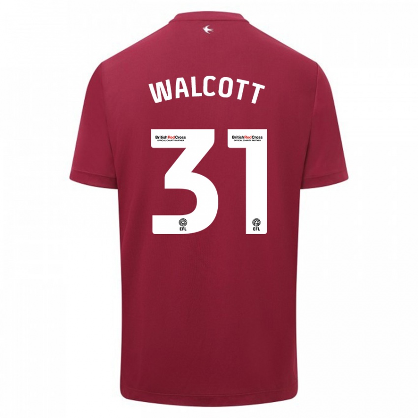 Heren Malachi Fagan Walcott #31 Rood Uitshirt Uittenue 2023/24 T-Shirt België