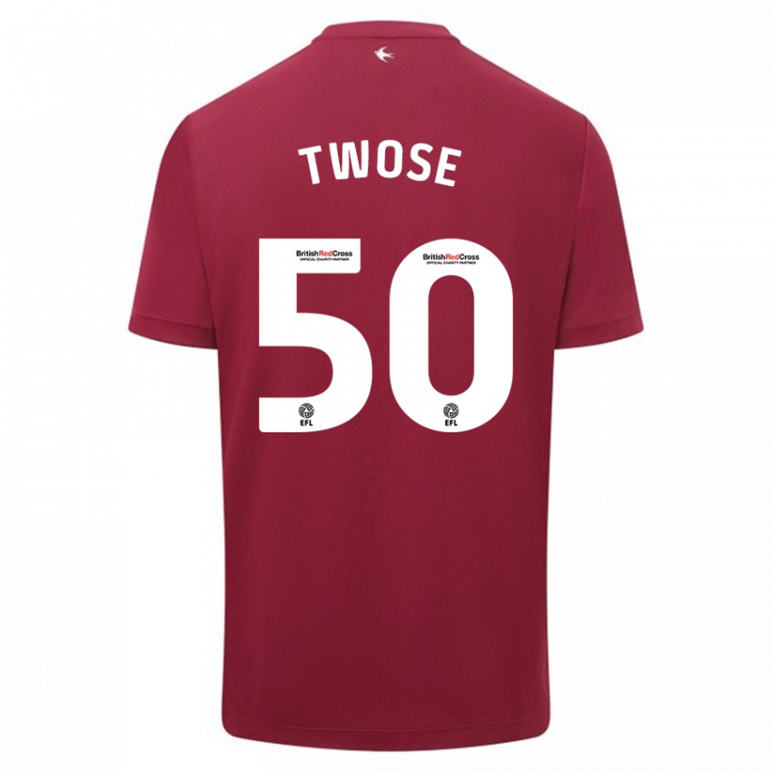 Herren Cody Twose #50 Rot Auswärtstrikot Trikot 2023/24 T-Shirt Belgien