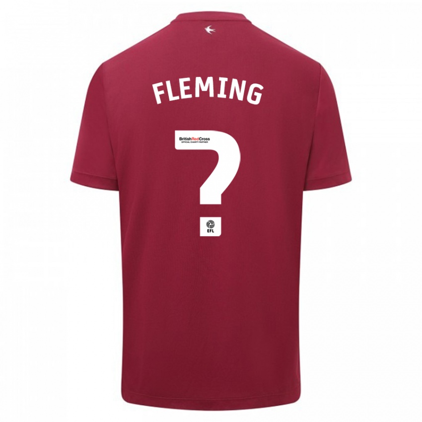 Herren Cole Fleming #0 Rot Auswärtstrikot Trikot 2023/24 T-Shirt Belgien