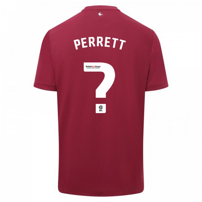Herren Troy Perrett #0 Rot Auswärtstrikot Trikot 2023/24 T-Shirt Belgien