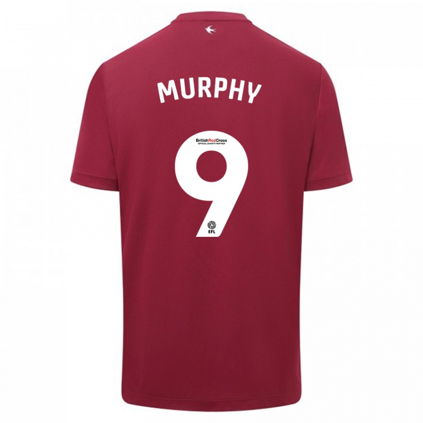 Herren Alana Murphy #9 Rot Auswärtstrikot Trikot 2023/24 T-Shirt Belgien