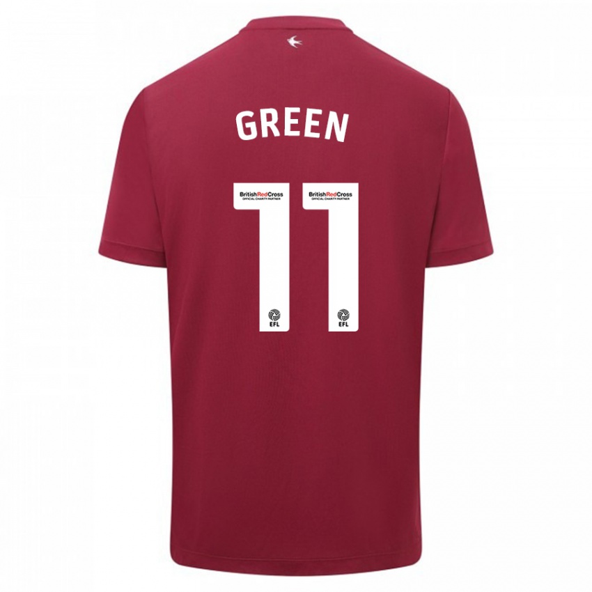Herren Danielle Green #11 Rot Auswärtstrikot Trikot 2023/24 T-Shirt Belgien