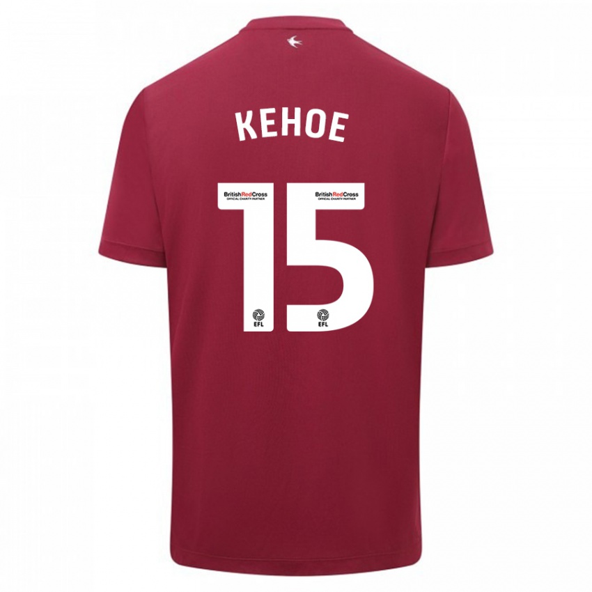 Herren Molly Kehoe #15 Rot Auswärtstrikot Trikot 2023/24 T-Shirt Belgien