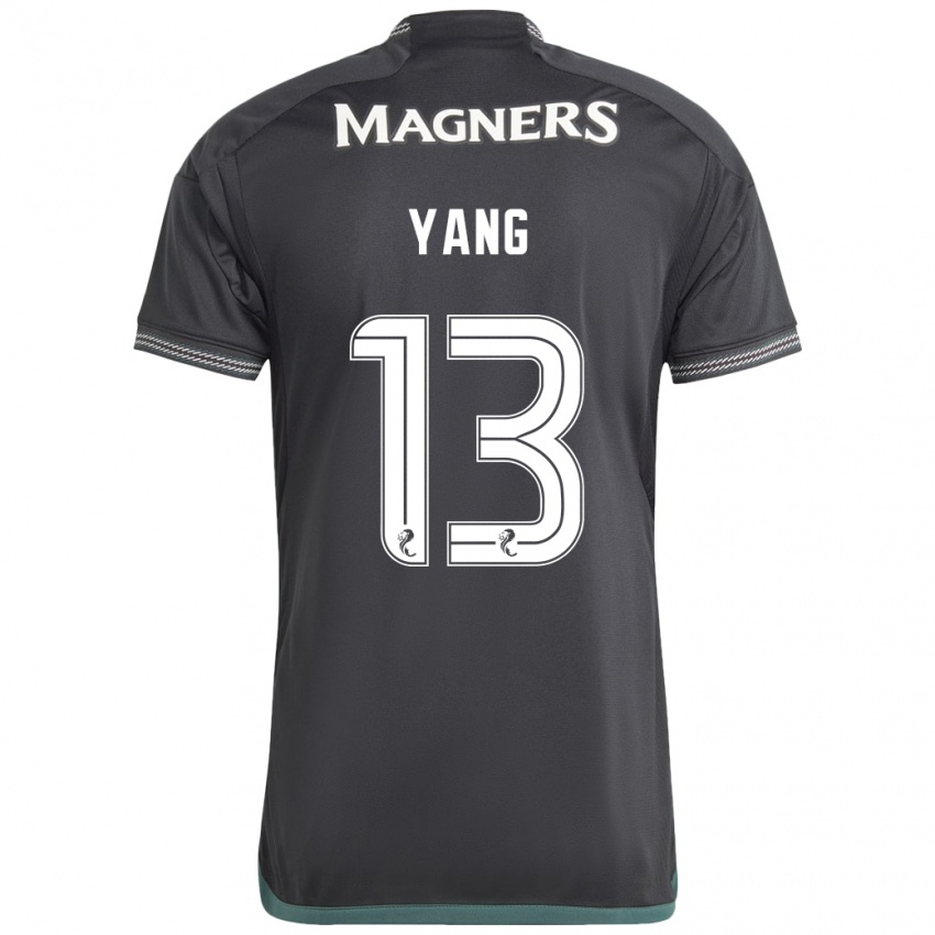Herren Hyun-Jun Yang #13 Schwarz Auswärtstrikot Trikot 2023/24 T-Shirt Belgien