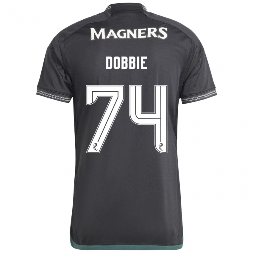 Herren Lewis Dobbie #74 Schwarz Auswärtstrikot Trikot 2023/24 T-Shirt Belgien