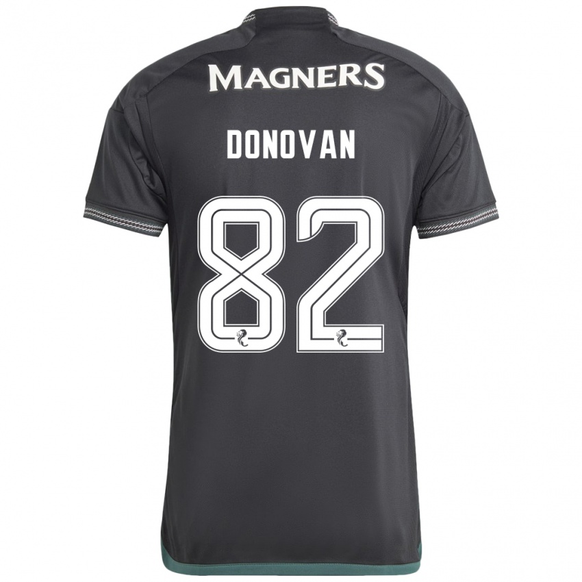 Herren Colby Donovan #82 Schwarz Auswärtstrikot Trikot 2023/24 T-Shirt Belgien