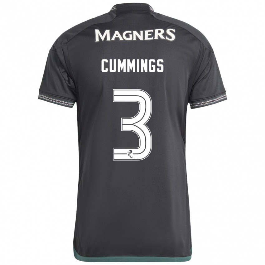 Herren Sydney Cummings #3 Schwarz Auswärtstrikot Trikot 2023/24 T-Shirt Belgien