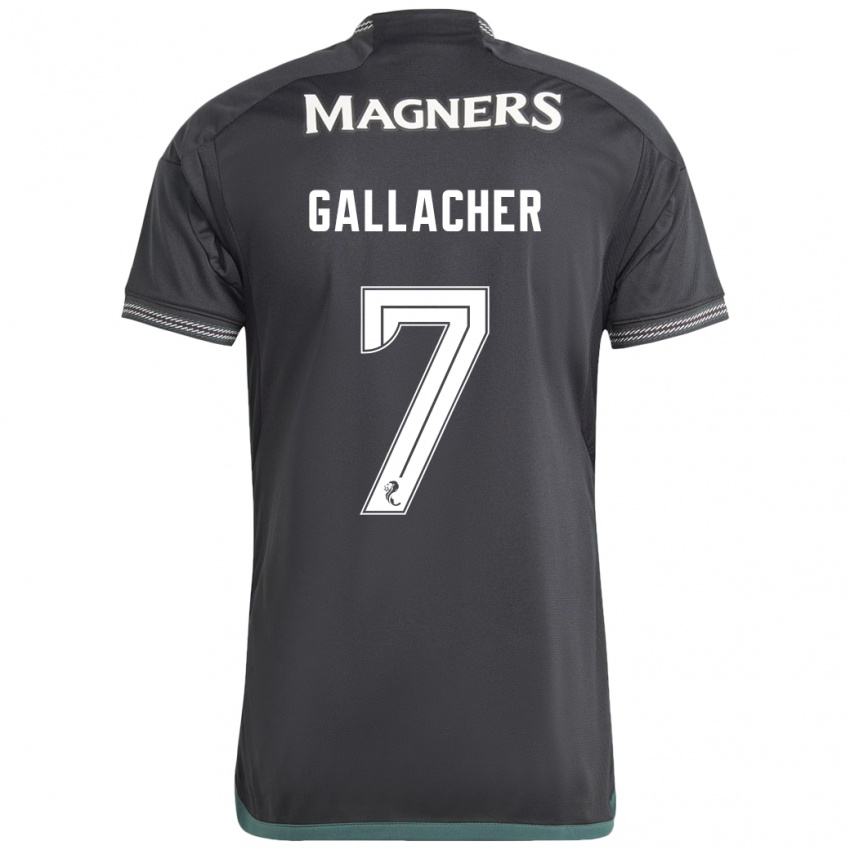 Herren Amy Gallacher #7 Schwarz Auswärtstrikot Trikot 2023/24 T-Shirt Belgien