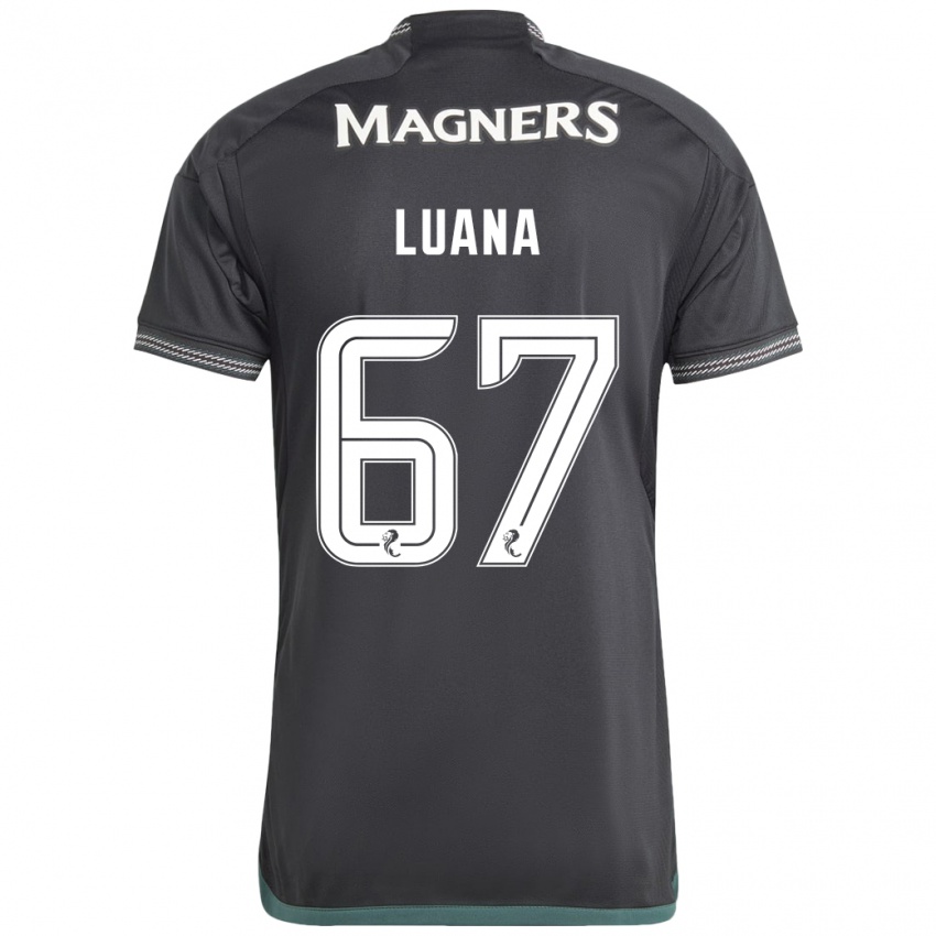 Herren Luana Muñoz #67 Schwarz Auswärtstrikot Trikot 2023/24 T-Shirt Belgien