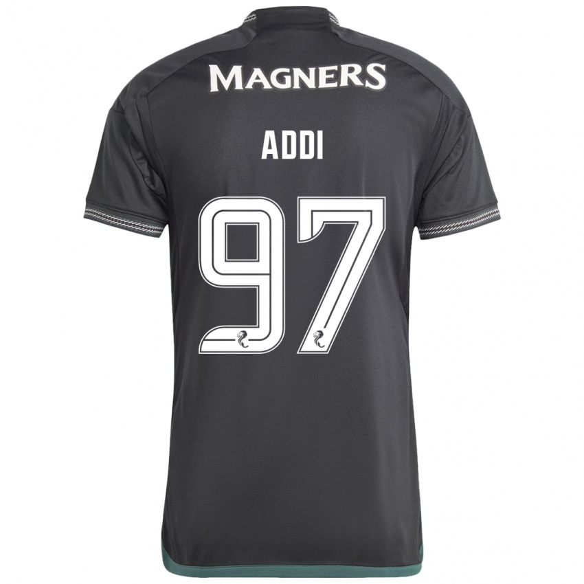 Herren Imane Addi #97 Schwarz Auswärtstrikot Trikot 2023/24 T-Shirt Belgien