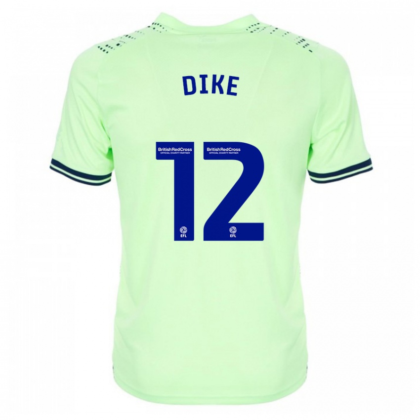 Herren Daryl Dike #12 Marine Auswärtstrikot Trikot 2023/24 T-Shirt Belgien
