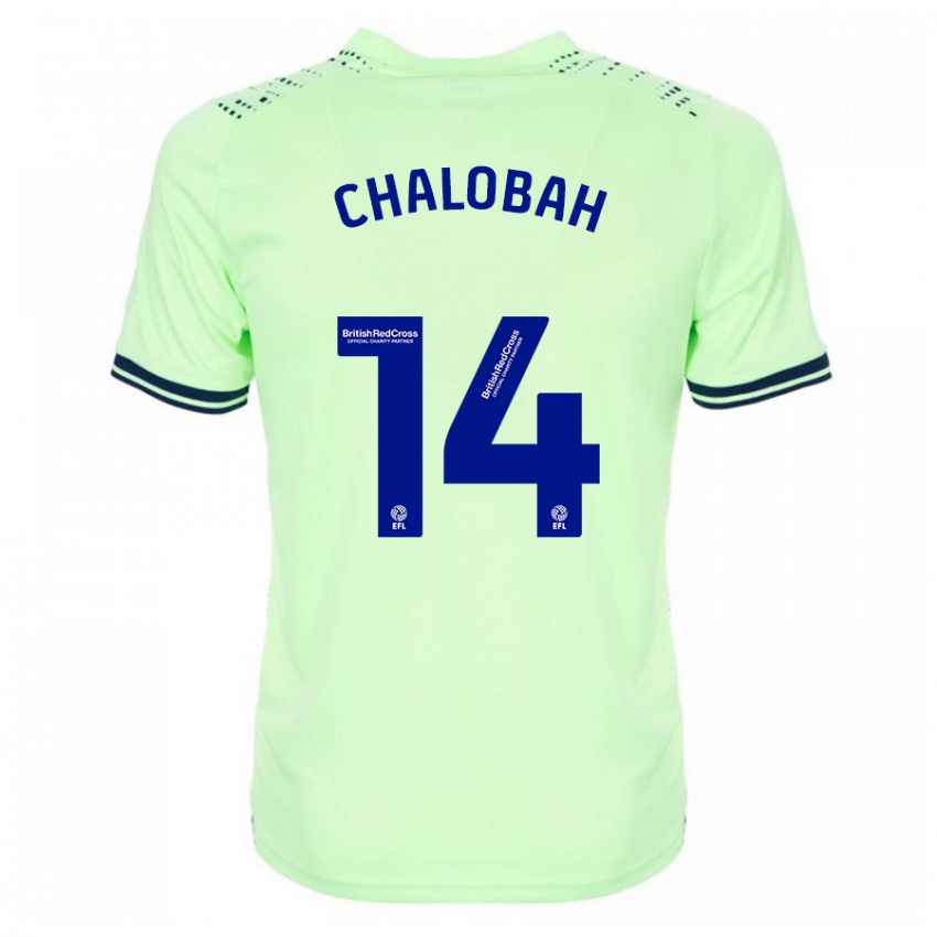 Herren Nathaniel Chalobah #14 Marine Auswärtstrikot Trikot 2023/24 T-Shirt Belgien