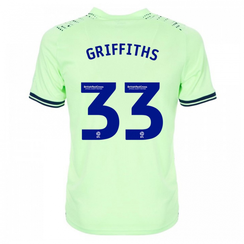 Herren Josh Griffiths #33 Marine Auswärtstrikot Trikot 2023/24 T-Shirt Belgien