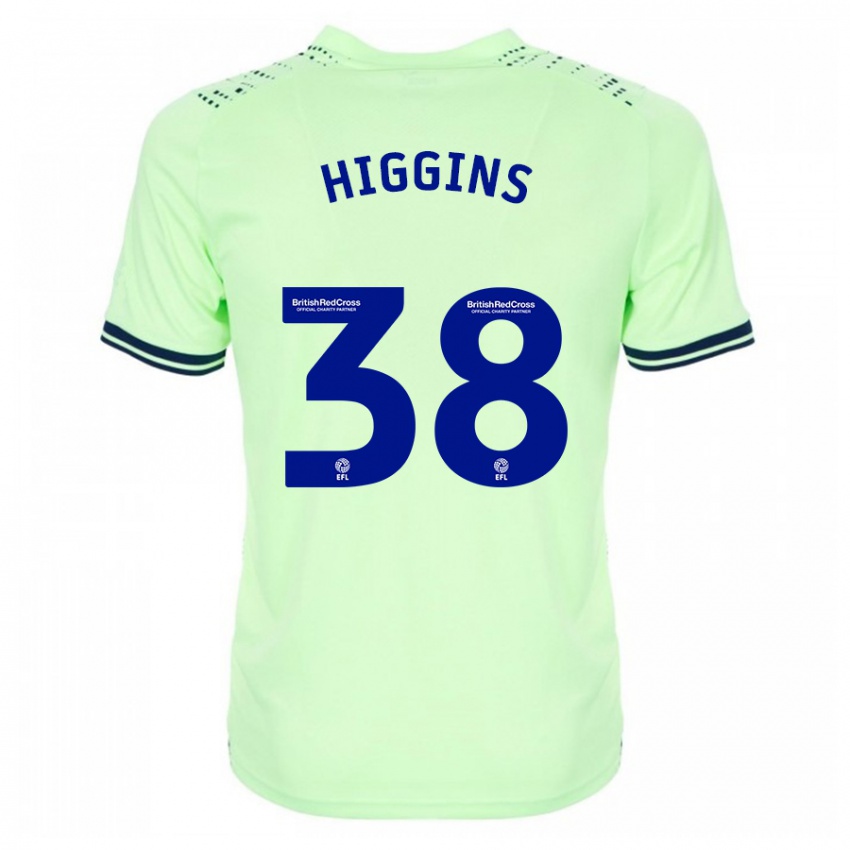 Herren Akeel Higgins #38 Marine Auswärtstrikot Trikot 2023/24 T-Shirt Belgien