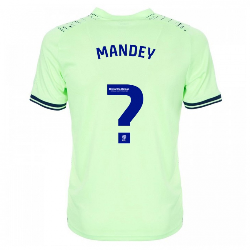 Herren Souleyman Mandey #0 Marine Auswärtstrikot Trikot 2023/24 T-Shirt Belgien