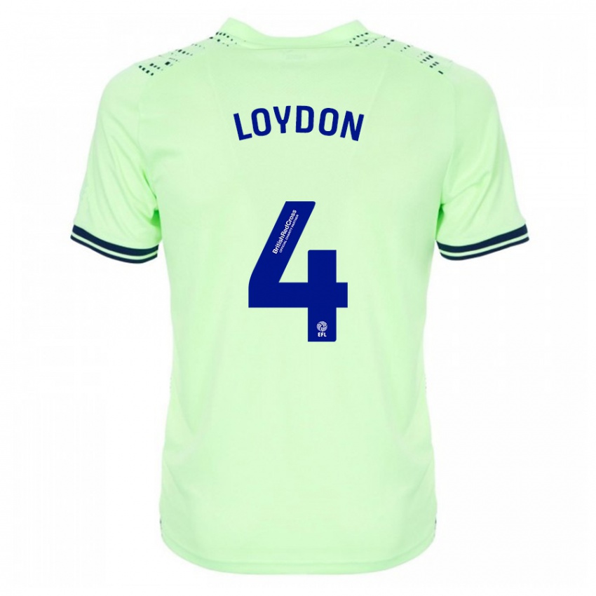 Herren Abi Loydon #4 Marine Auswärtstrikot Trikot 2023/24 T-Shirt Belgien