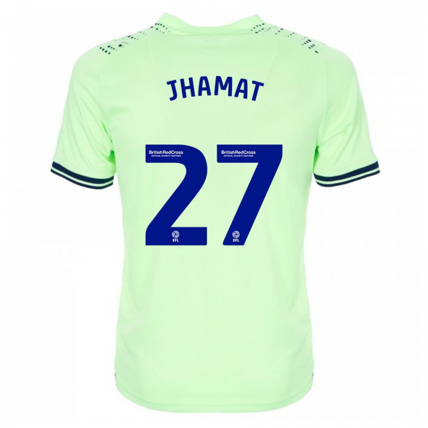 Herren Simran Jhamat #27 Marine Auswärtstrikot Trikot 2023/24 T-Shirt Belgien