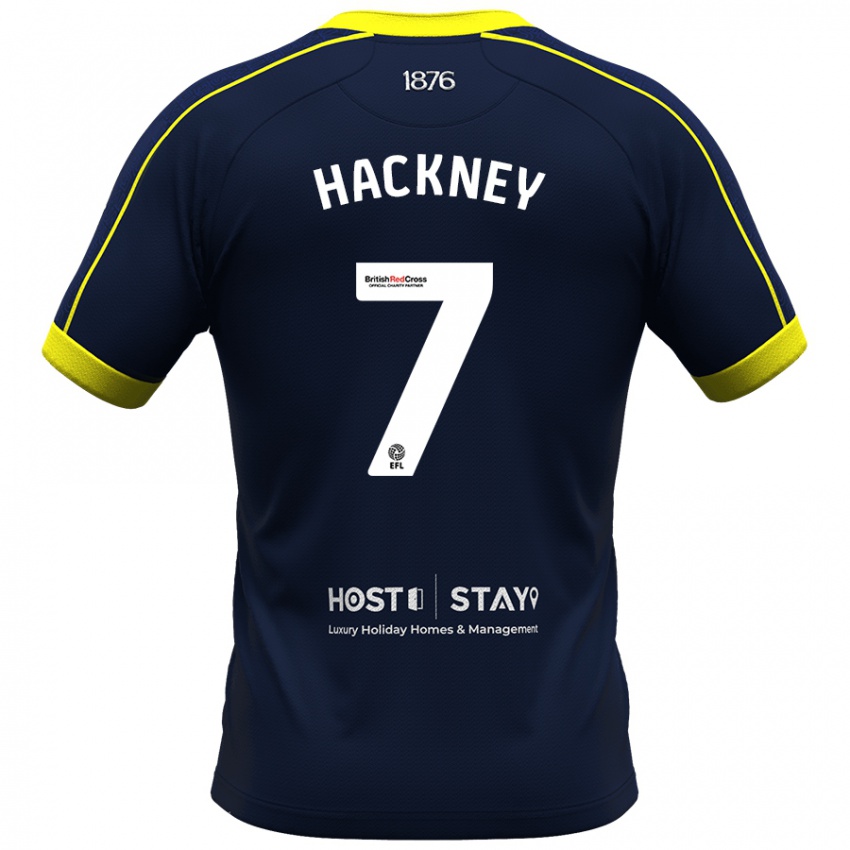 Herren Hayden Hackney #7 Marine Auswärtstrikot Trikot 2023/24 T-Shirt Belgien