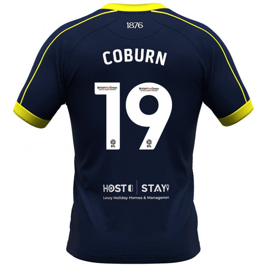Herren Josh Coburn #19 Marine Auswärtstrikot Trikot 2023/24 T-Shirt Belgien