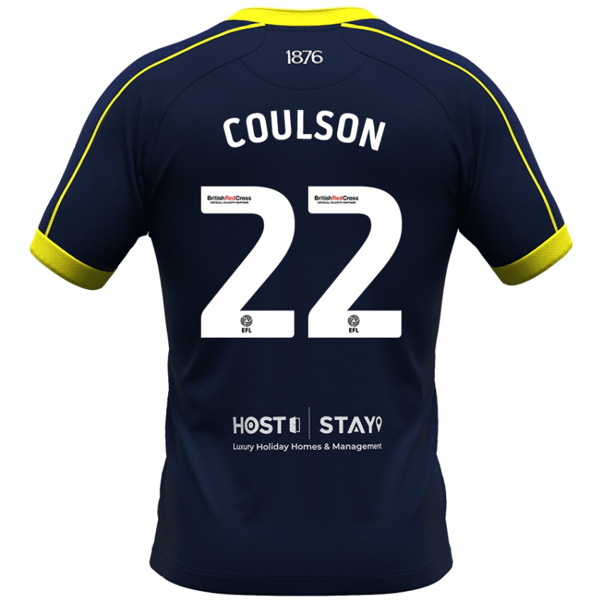 Herren Hayden Coulson #22 Marine Auswärtstrikot Trikot 2023/24 T-Shirt Belgien