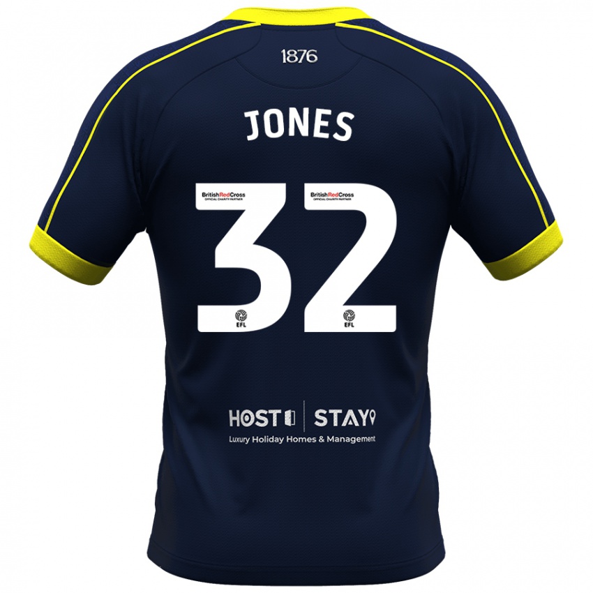 Herren Jamie Jones #32 Marine Auswärtstrikot Trikot 2023/24 T-Shirt Belgien