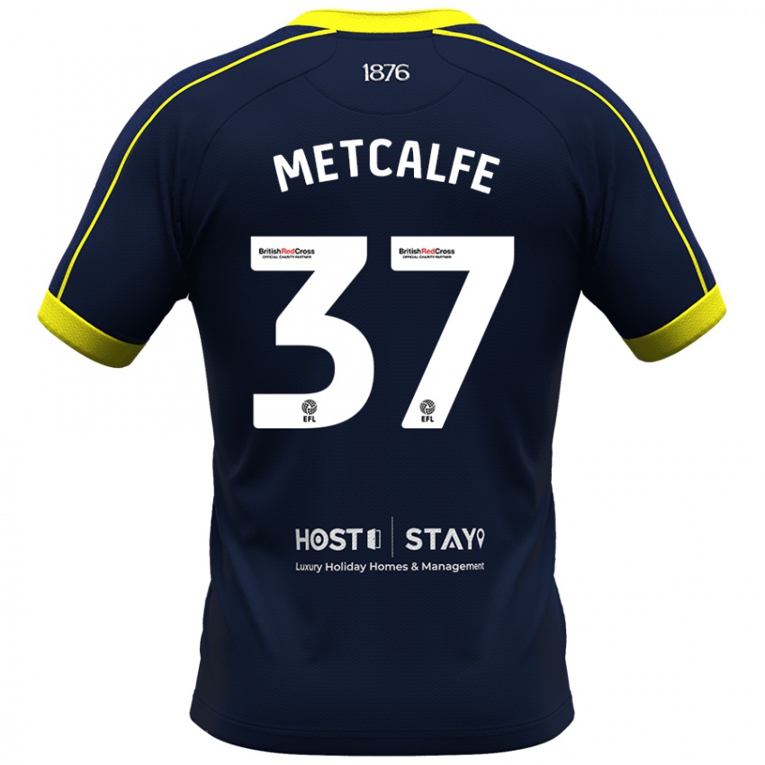 Herren Max Metcalfe #37 Marine Auswärtstrikot Trikot 2023/24 T-Shirt Belgien