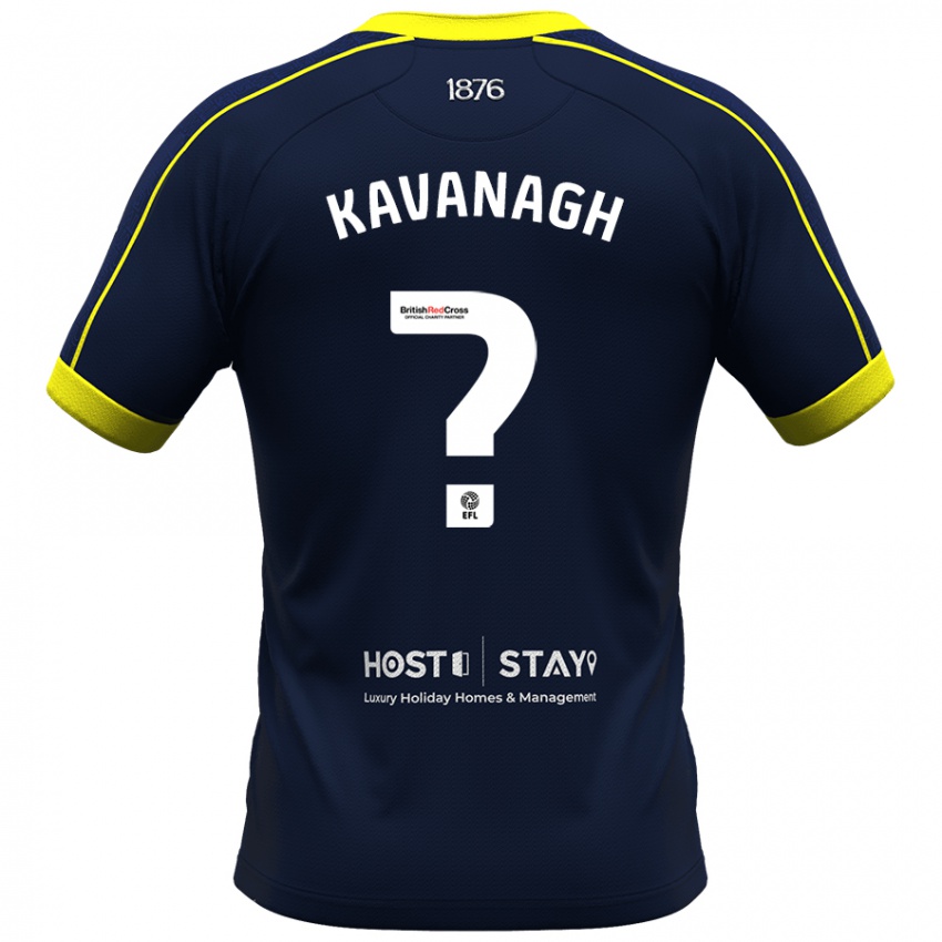 Herren Calum Kavanagh #0 Marine Auswärtstrikot Trikot 2023/24 T-Shirt Belgien