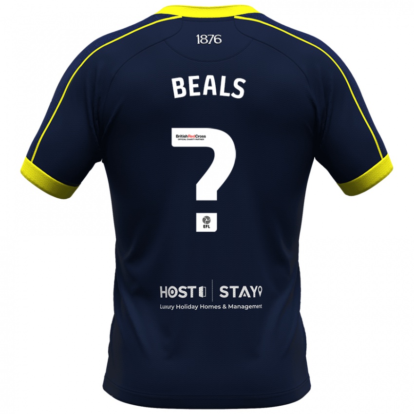 Herren Ben Beals #0 Marine Auswärtstrikot Trikot 2023/24 T-Shirt Belgien