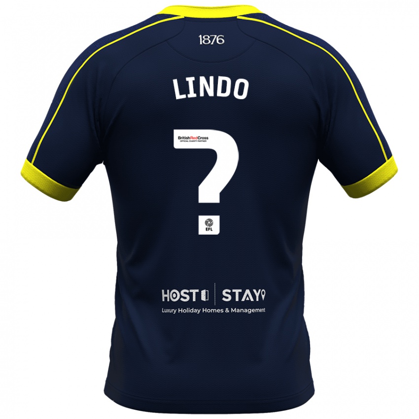 Herren Afonso Lindo #0 Marine Auswärtstrikot Trikot 2023/24 T-Shirt Belgien