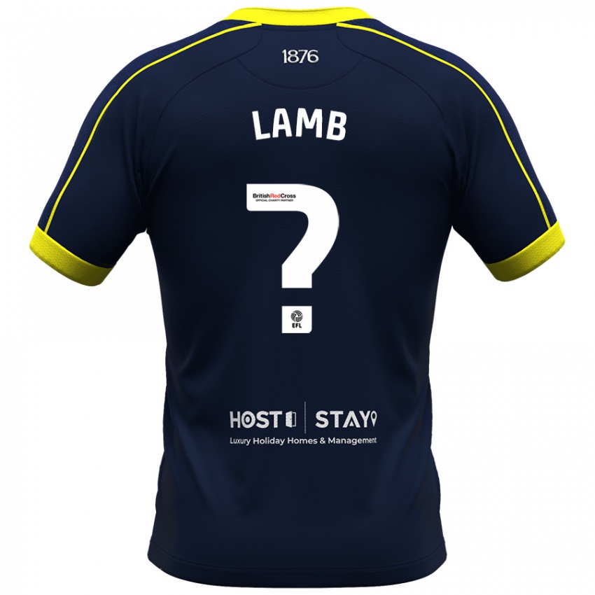 Herren Oliver Lamb #0 Marine Auswärtstrikot Trikot 2023/24 T-Shirt Belgien