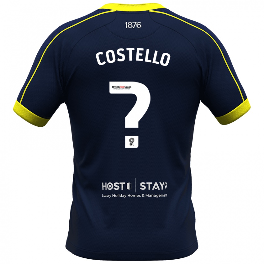 Herren Jd Costello #0 Marine Auswärtstrikot Trikot 2023/24 T-Shirt Belgien