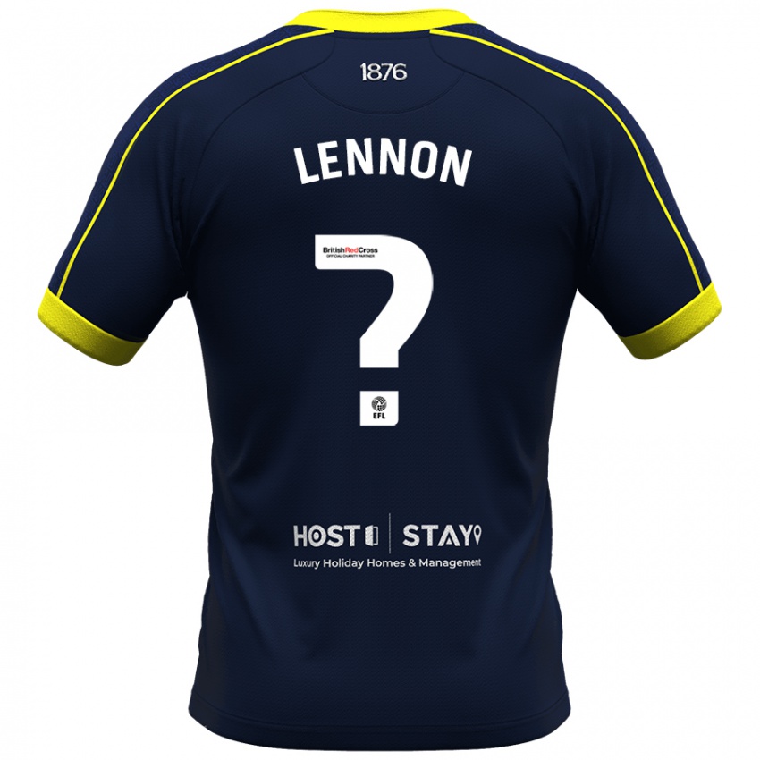 Herren Charlie Lennon #0 Marine Auswärtstrikot Trikot 2023/24 T-Shirt Belgien