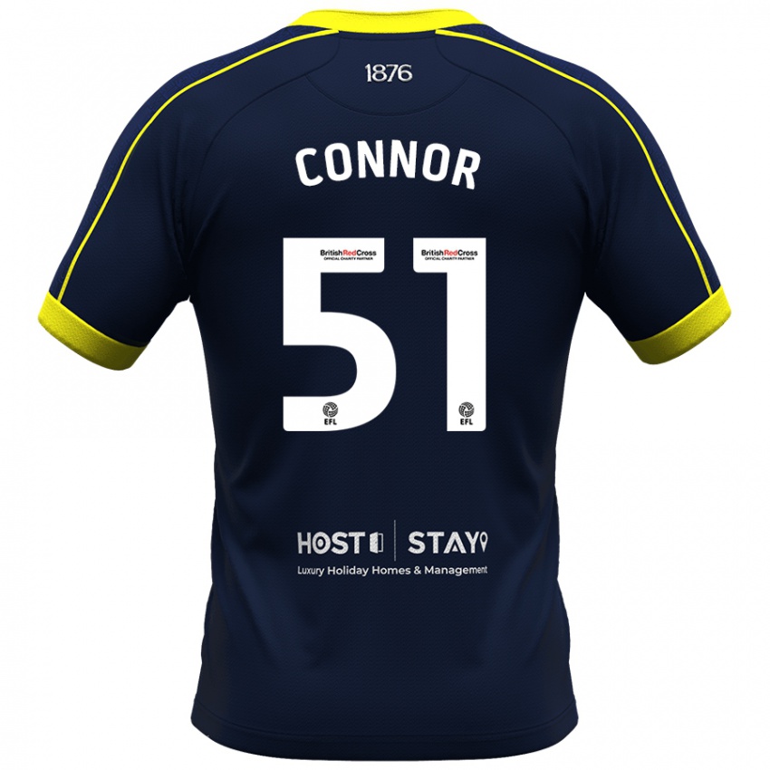 Herren Shea Connor #51 Marine Auswärtstrikot Trikot 2023/24 T-Shirt Belgien