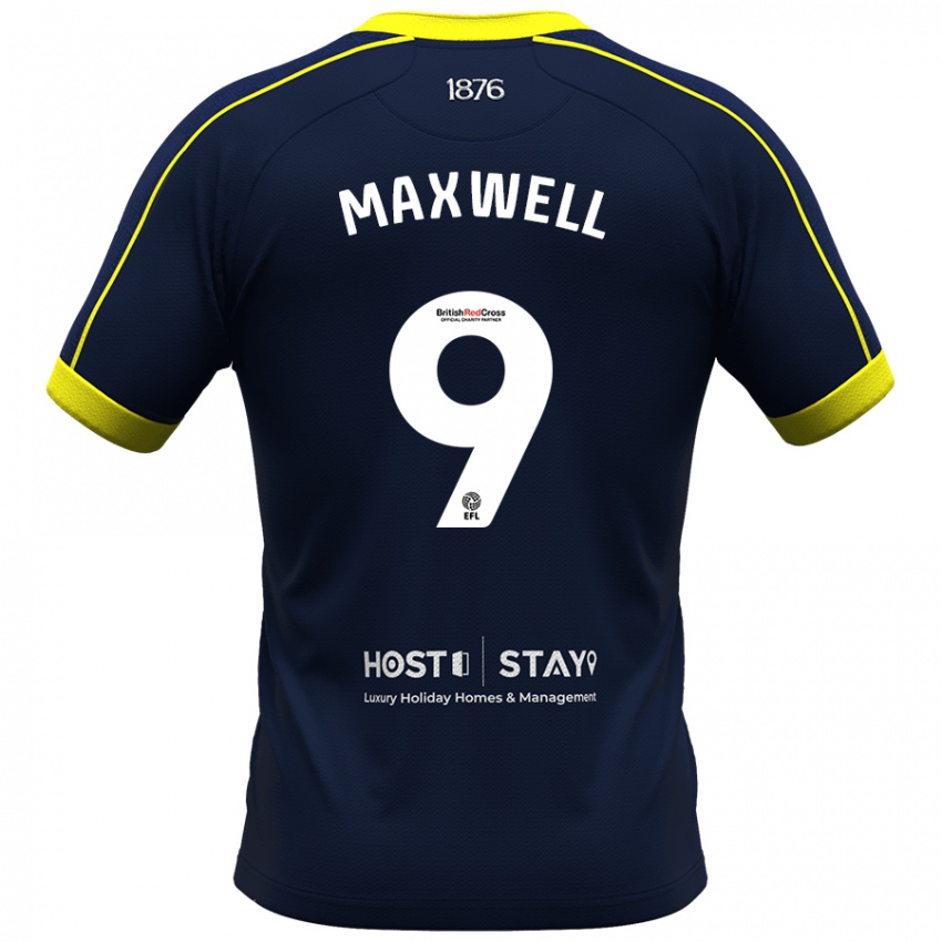Herren Armani Maxwell #9 Marine Auswärtstrikot Trikot 2023/24 T-Shirt Belgien