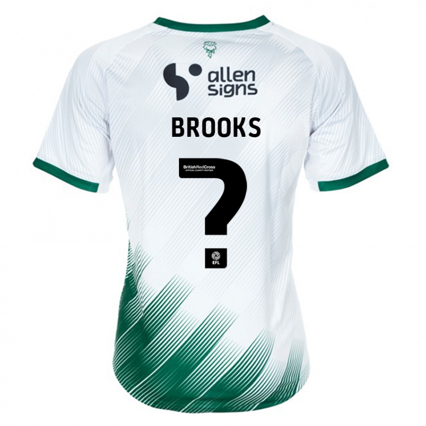 Herren Billy Brooks #0 Weiß Auswärtstrikot Trikot 2023/24 T-Shirt Belgien