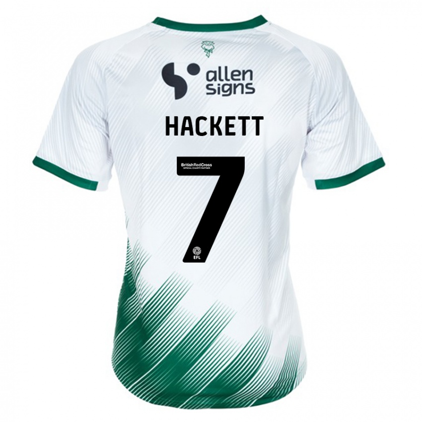 Herren Reeco Hackett #7 Weiß Auswärtstrikot Trikot 2023/24 T-Shirt Belgien