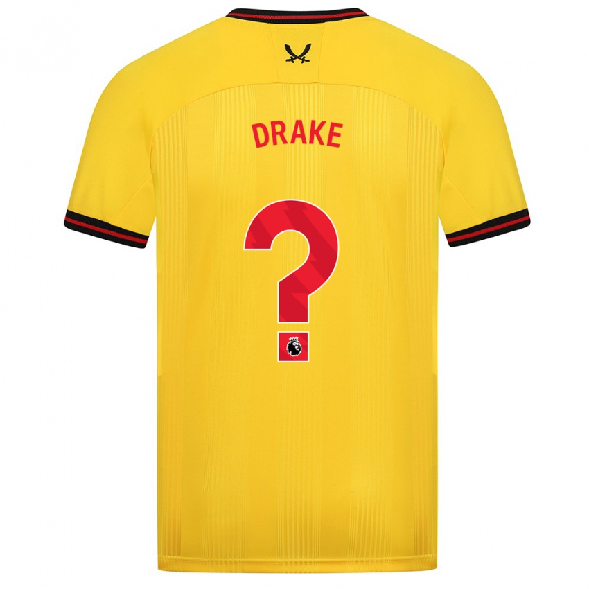 Herren Ben Drake #0 Gelb Auswärtstrikot Trikot 2023/24 T-Shirt Belgien