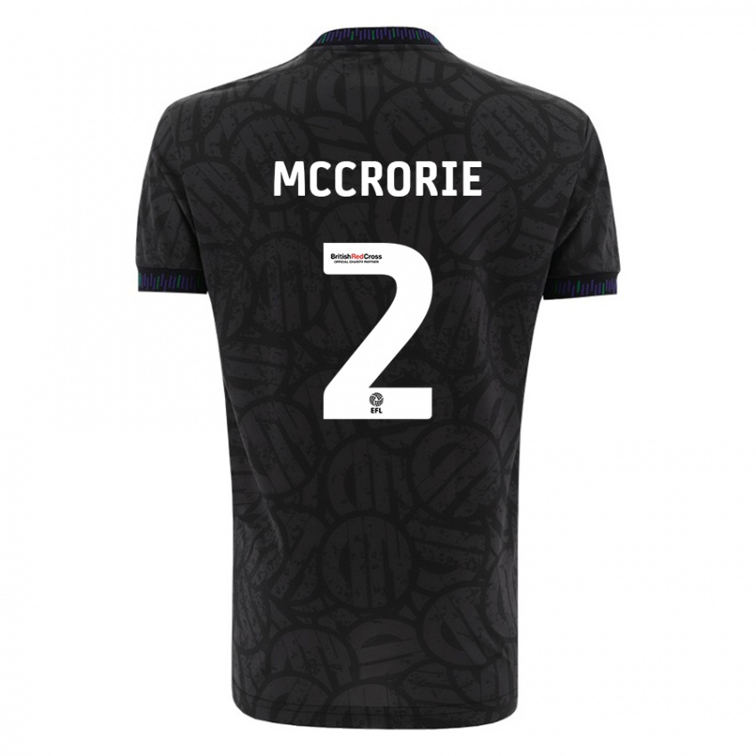 Herren Ross Mccrorie #2 Schwarz Auswärtstrikot Trikot 2023/24 T-Shirt Belgien