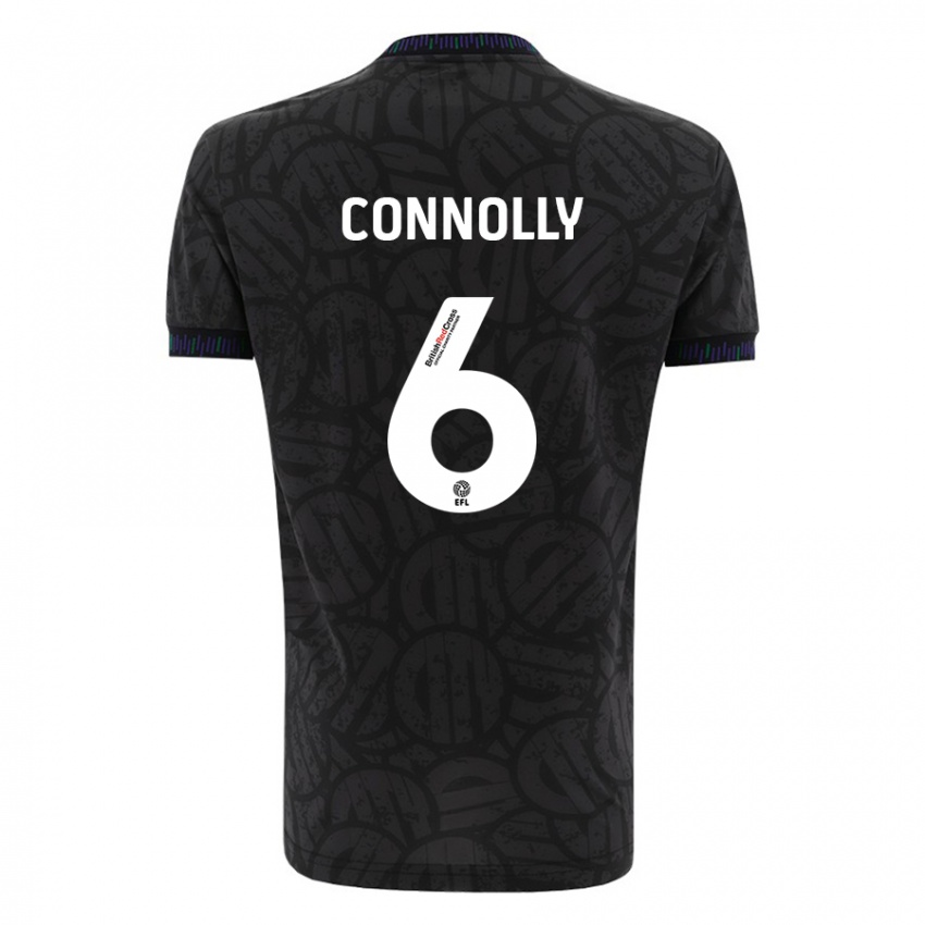 Herren Megan Connolly #6 Schwarz Auswärtstrikot Trikot 2023/24 T-Shirt Belgien