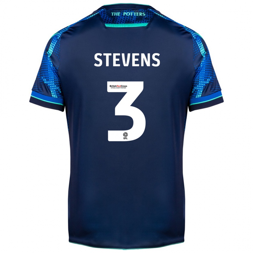Herren Enda Stevens #3 Marine Auswärtstrikot Trikot 2023/24 T-Shirt Belgien