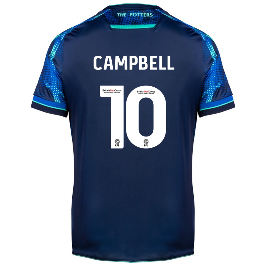 Heren Tyrese Campbell #10 Marine Uitshirt Uittenue 2023/24 T-Shirt België