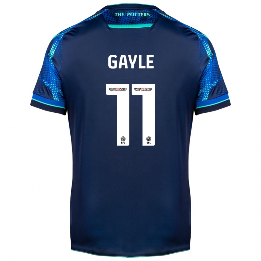 Herren Dwight Gayle #11 Marine Auswärtstrikot Trikot 2023/24 T-Shirt Belgien