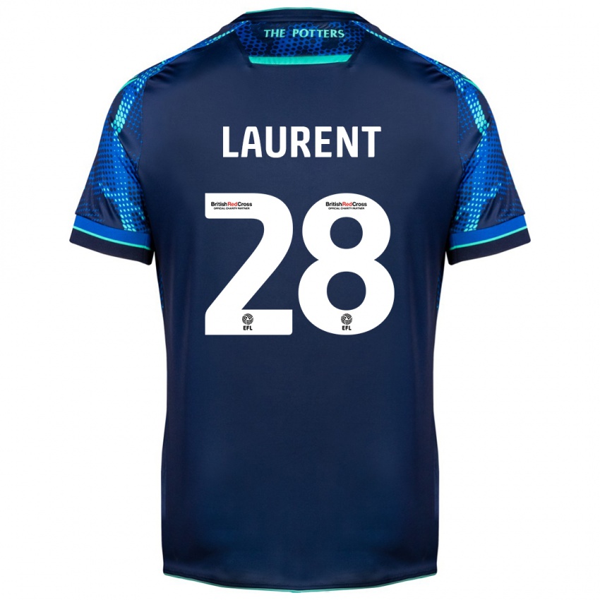 Heren Josh Laurent #28 Marine Uitshirt Uittenue 2023/24 T-Shirt België