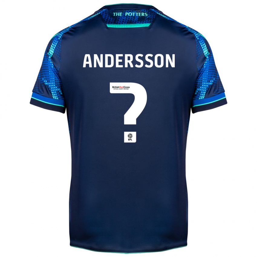 Herren Edwin Andersson #0 Marine Auswärtstrikot Trikot 2023/24 T-Shirt Belgien