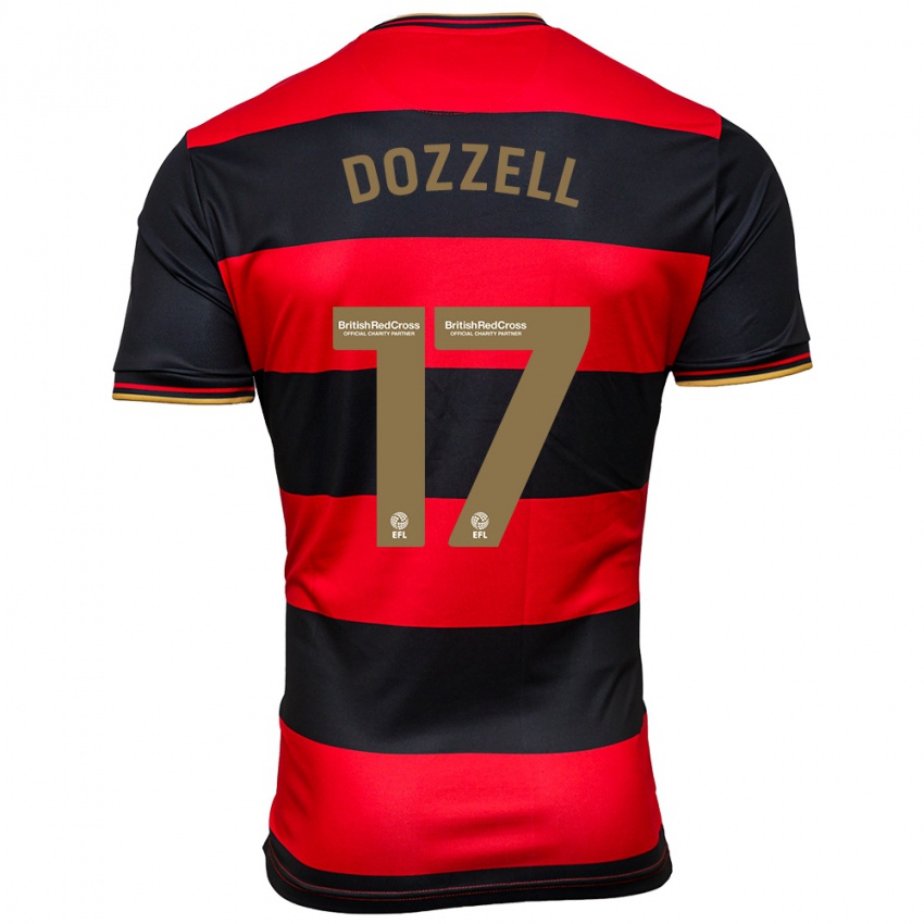 Heren Andre Dozzell #17 Zwart Rood Uitshirt Uittenue 2023/24 T-Shirt België